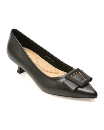 Pantofi eleganti EPICA negri, 2579, din piele naturala