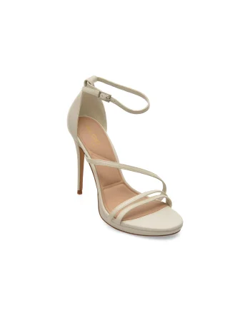 Sandale elegante ALDO albe, ODELLA 121, din piele ecologica