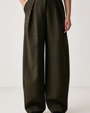 Kaos  pantaloni wide leg pentru femei