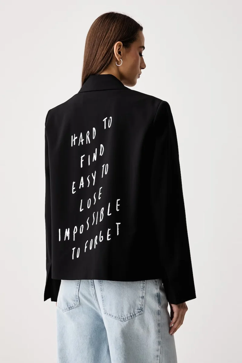 Karl Lagerfeld Jeans  sacou cu un singur rând de nasturi pentru femei x Pietro Terzini