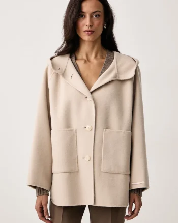 iBlues  palton scurt pentru femei din lână IBLORTENSIA
