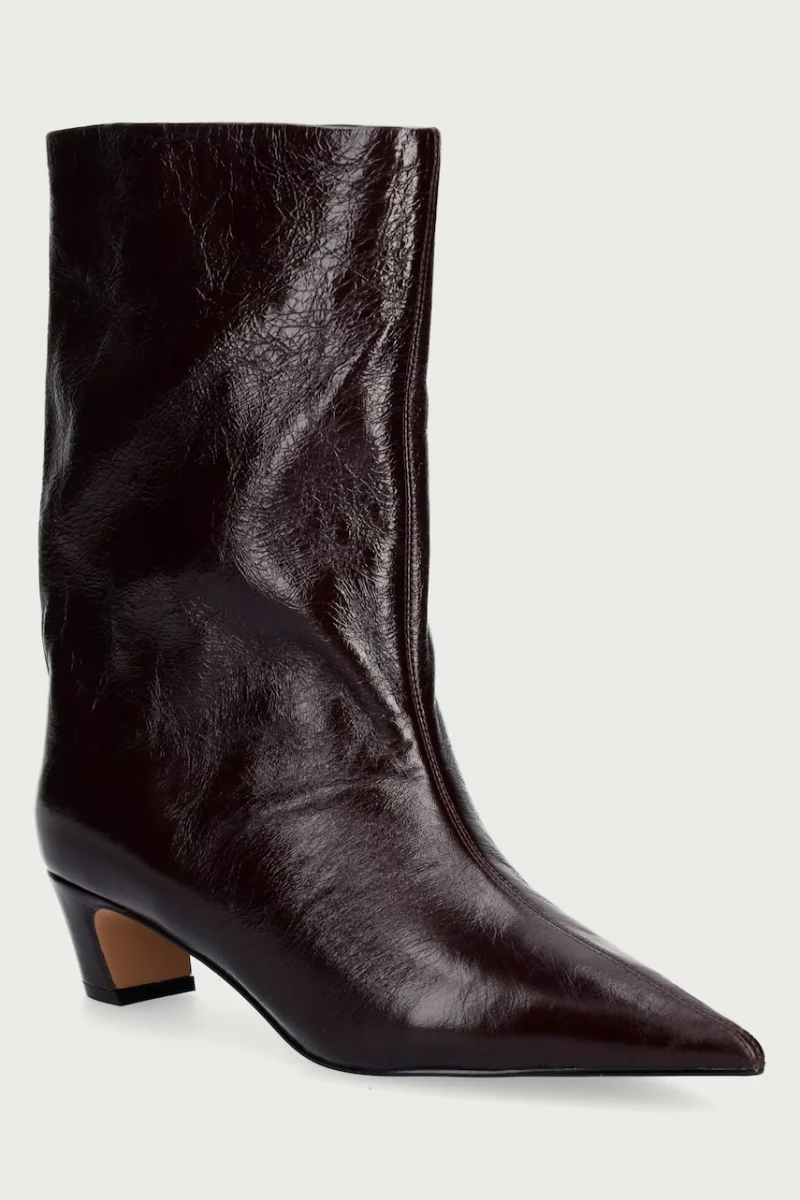 Steve Madden  botine cu toc jos pentru femei din piele Lytton