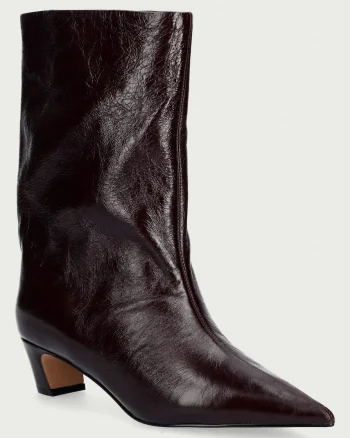 Steve Madden  botine cu toc jos pentru femei din piele Lytton