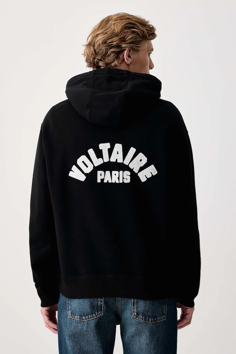 Zadig&Voltaire  hanorac cu glugă pentru bărbați din bumbac SACHA