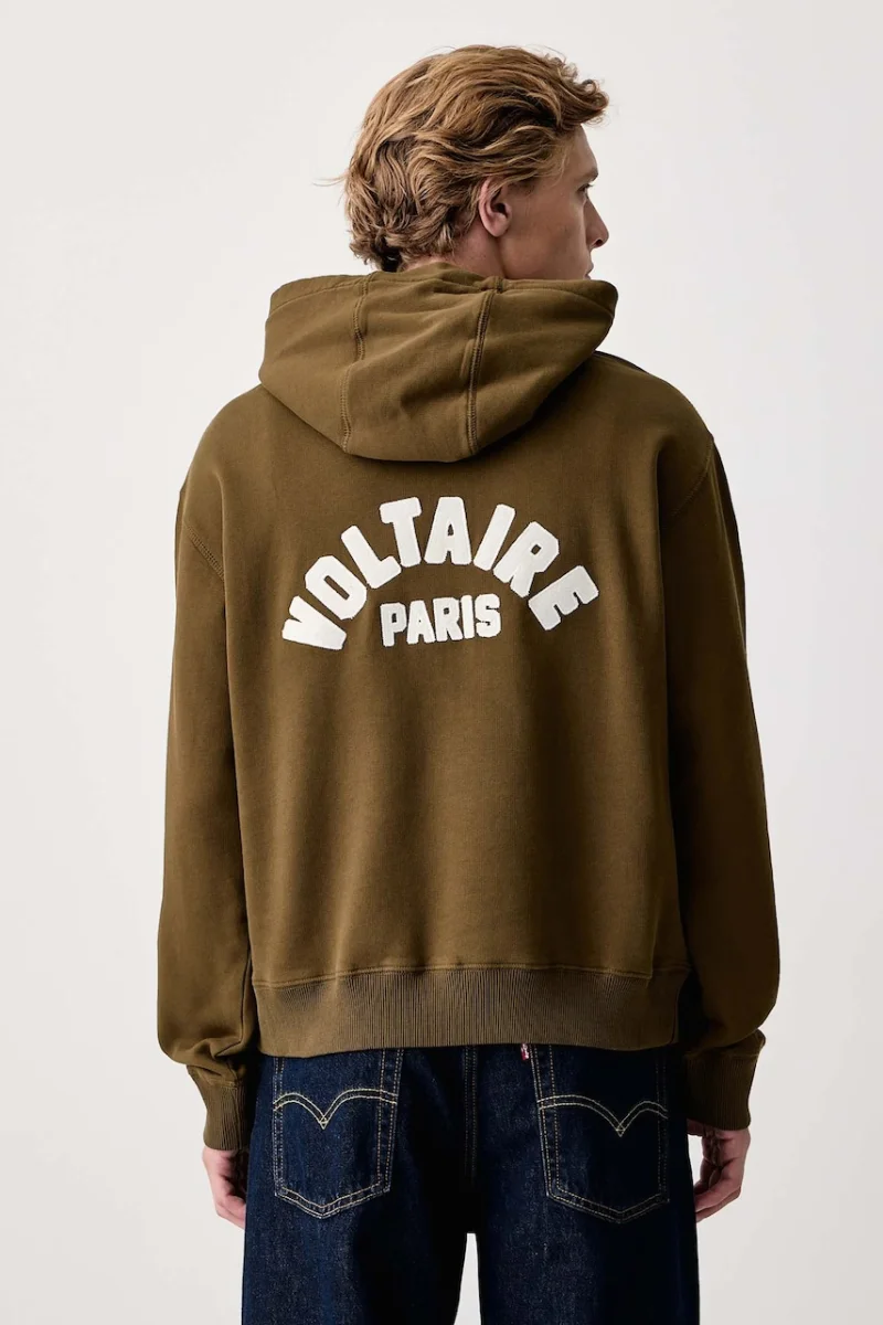 Zadig&Voltaire  hanorac cu glugă pentru bărbați din bumbac SACHA