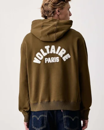 Zadig&Voltaire  hanorac cu glugă pentru bărbați din bumbac SACHA