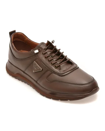 Pantofi sport BERLANTY maro, BRT502, din piele naturala