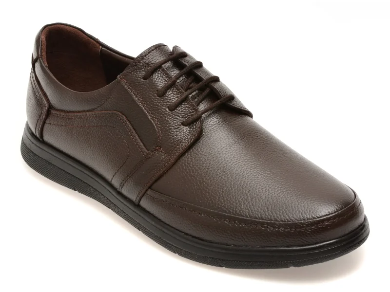 Pantofi BITE THE BULLET maro, BL901, din piele naturala