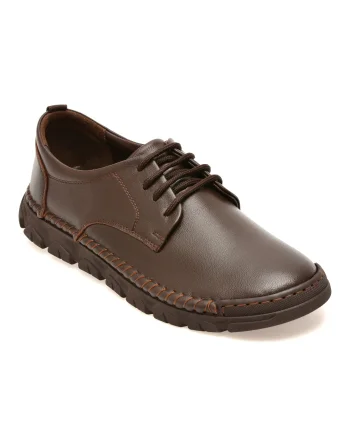Pantofi OTTER maro, DD4106, din piele naturala