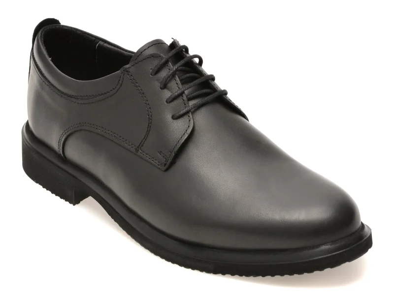 Pantofi eleganti BITE THE BULLET negri, RZ004, din piele naturala