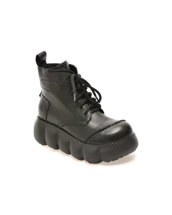 Ghete GRYXX negre, 2653, din piele naturala