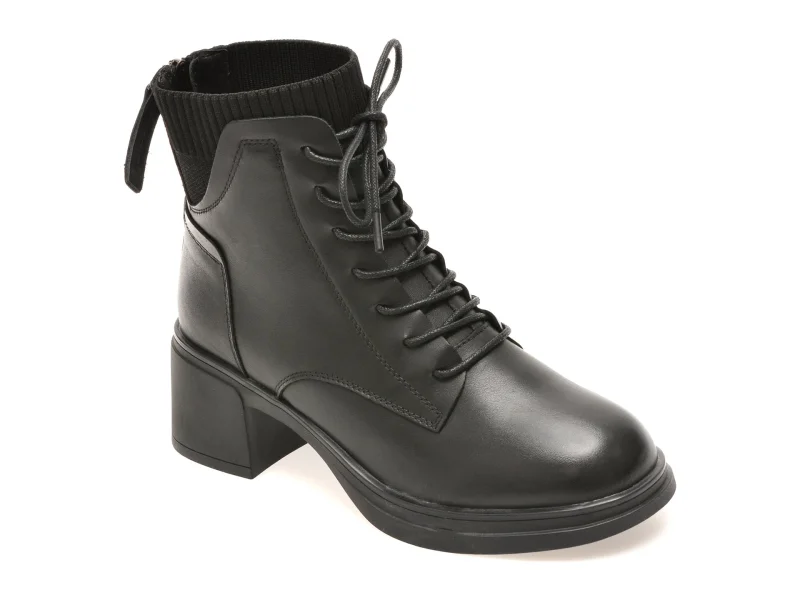 Ghete FLAVIA PASSINI negre, M6012, din piele naturala