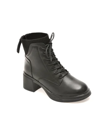 Ghete FLAVIA PASSINI negre, M6012, din piele naturala
