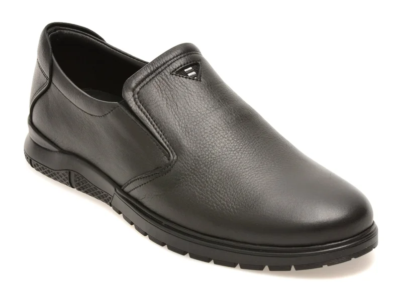 Pantofi OTTER negri, 556, din piele naturala
