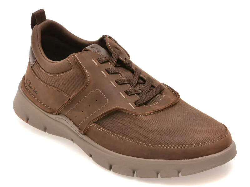 Pantofi sport CLARKS maro, STEP 365 STYLE, din piele naturala