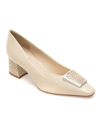 Pantofi eleganti EPICA bej, 1228879, din piele naturala