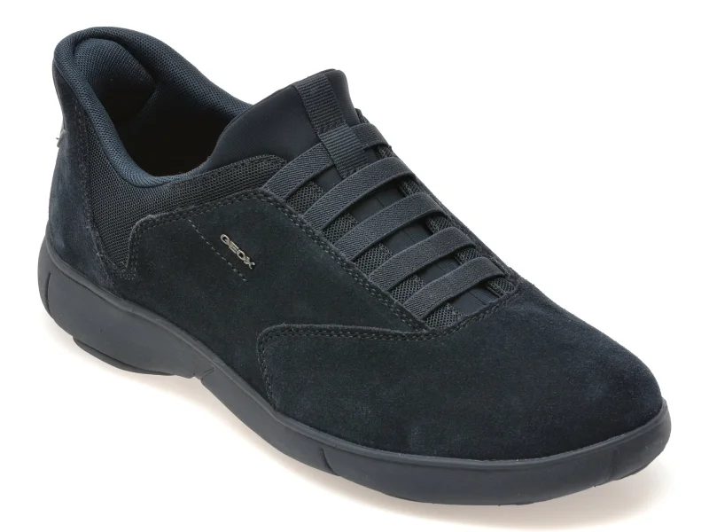 Pantofi sport GEOX bleumarin, U56MXB, din piele intoarsa