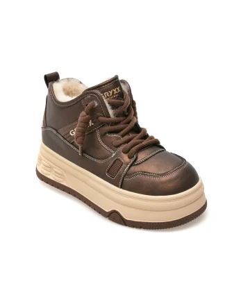 Ghete GRYXX bronz, 5G785, din piele naturala