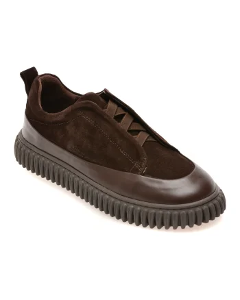 Pantofi GRYXX maro, 681751, din piele intoarsa