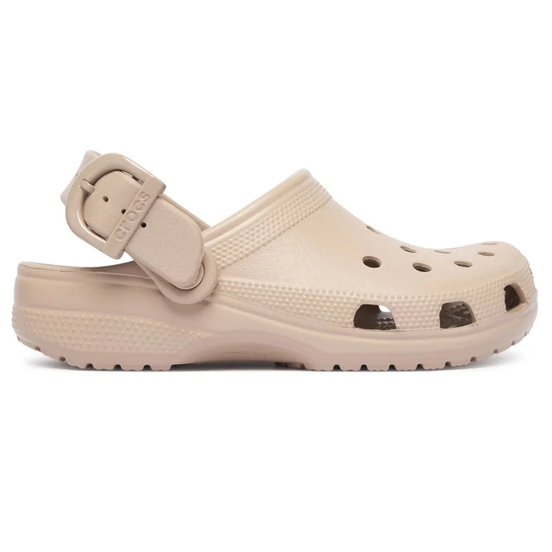 Saboti Crocs Classic Enamel Buckle Clog Bej - Dulcé
