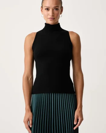 Twinset  pulover cu guler înalt pentru femei cu vâscoză
