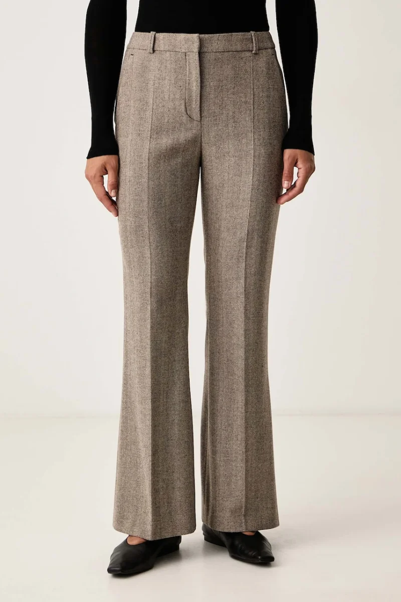 BOSS Orange  pantaloni pentru femei cu amestec de lână C_Tanalea