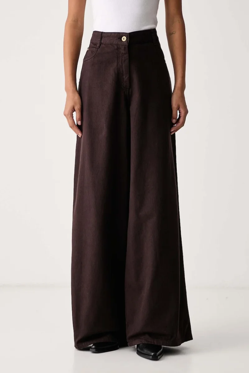 Sessun  blugi wide leg pentru femei DALT
