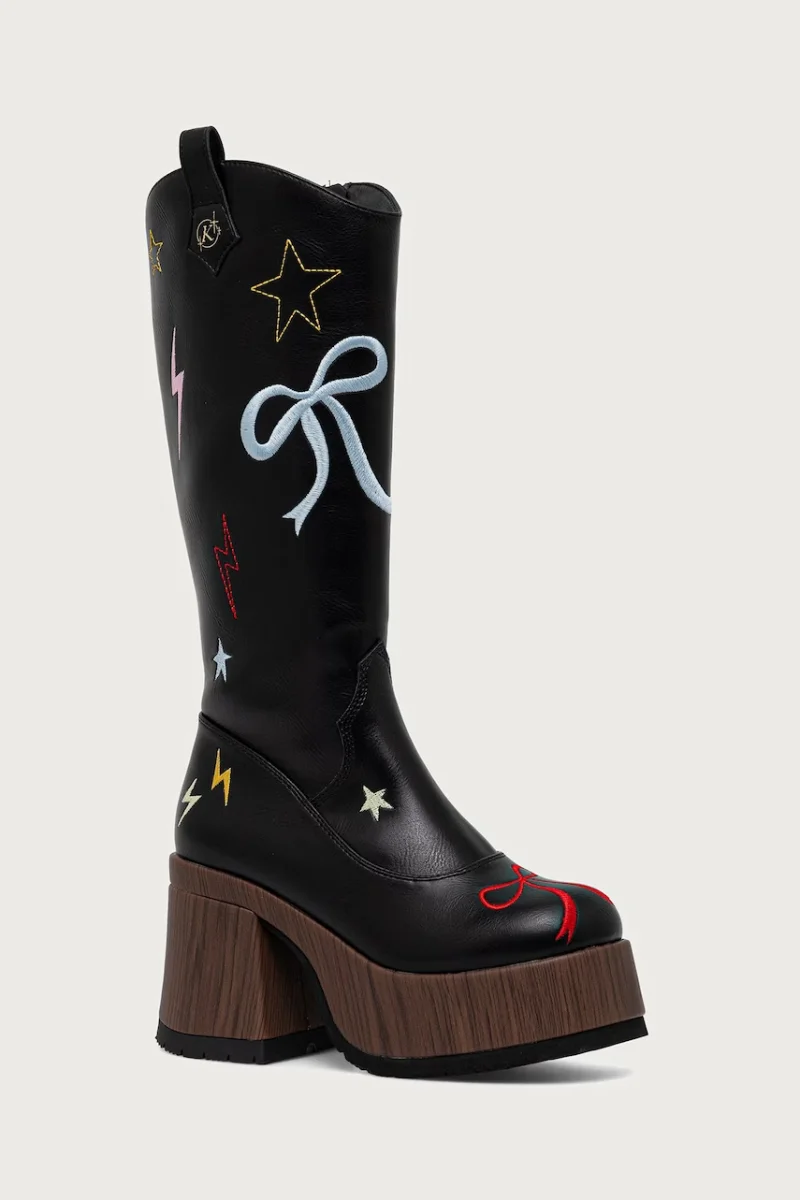 Koi Footwear  cizme cu platformă pentru femei Jettison Chunky Cowboy Boots
