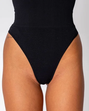 Chiloti Tanga modelatori inalti, Black