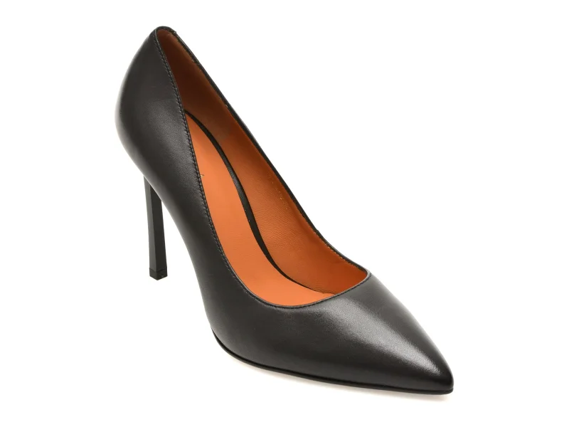 Pantofi eleganti EPICA negri, E19070, din piele naturala