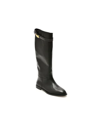Cizme EPICA PREMIUM negre, 26141H, din piele naturala