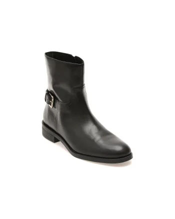 Ghete GEOX negre, D6811F, din piele naturala
