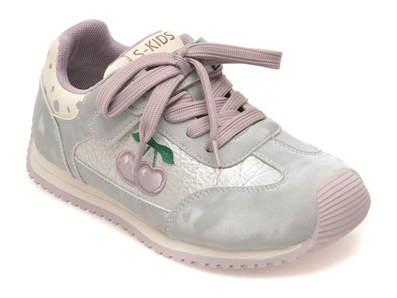 Pantofi sport SELECTION KIDS gri, 63002, din piele naturala