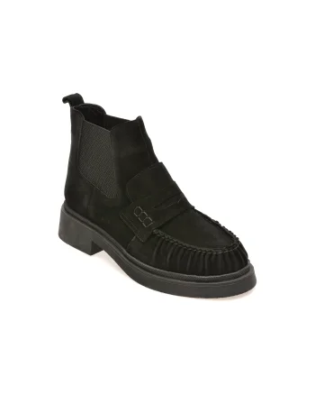 Ghete EPICA negre, 3154579, din piele intoarsa