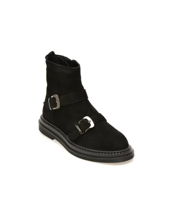 Ghete EPICA negre, 816706, din piele intoarsa