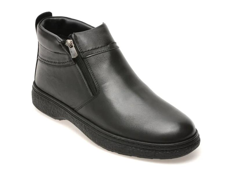 Ghete OTTER negre, SH9000, din piele naturala
