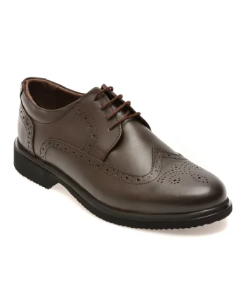 Pantofi eleganti BITE THE BULLET maro, RZ405, din piele naturala