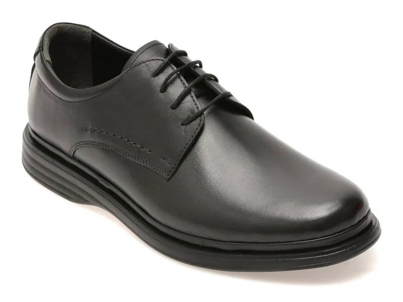 Pantofi eleganti BITE THE BULLET negri, FL500, din piele naturala