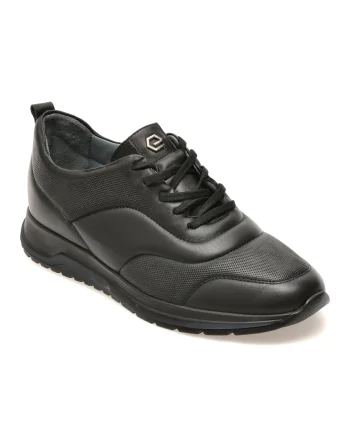 Pantofi sport BITE THE BULLET negri, NR220, din piele naturala