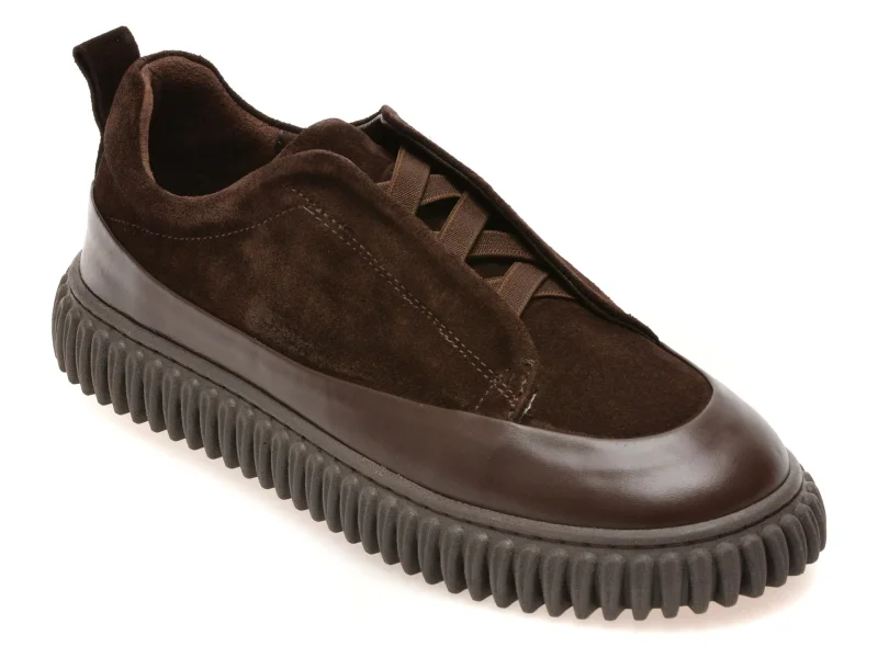 Pantofi GRYXX maro, 681751, din piele intoarsa