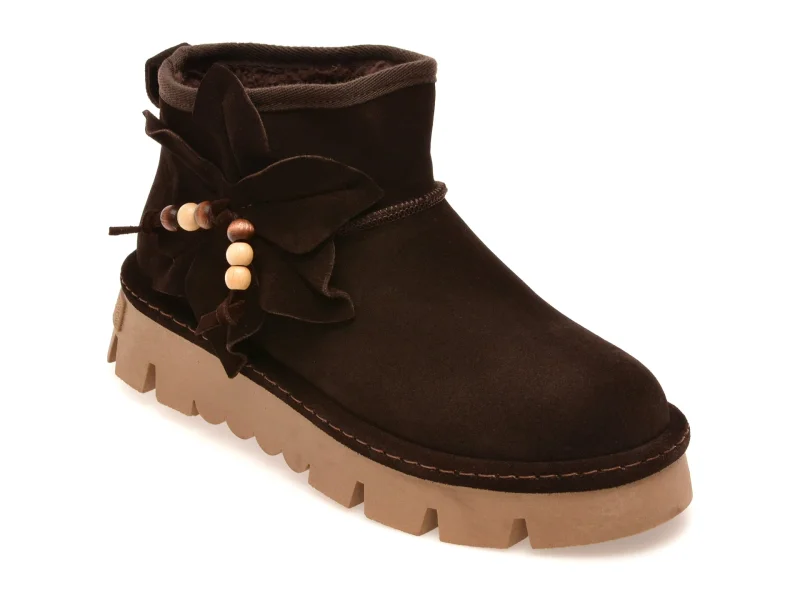 Ghete GRYXX maro, 3745042, din piele intoarsa