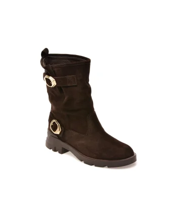 Ghete GRYXX maro, 4846201, din piele intoarsa
