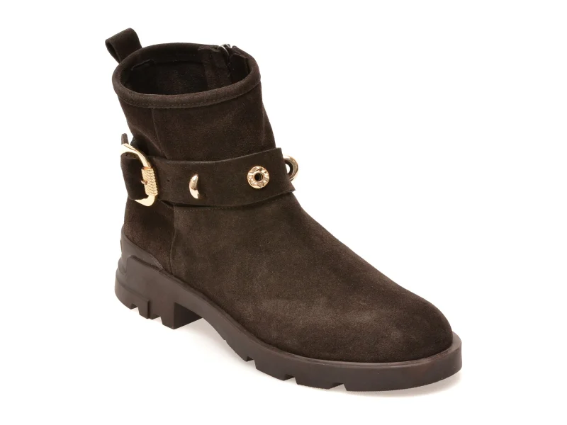 Ghete GRYXX maro, 4842616, din piele intoarsa