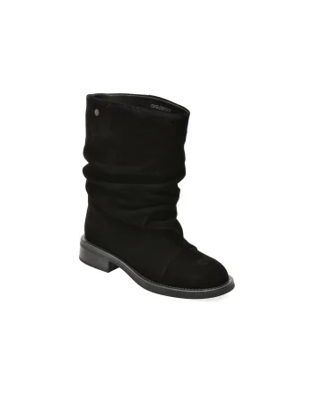 Ghete GRYXX negre, 39695, din piele intoarsa