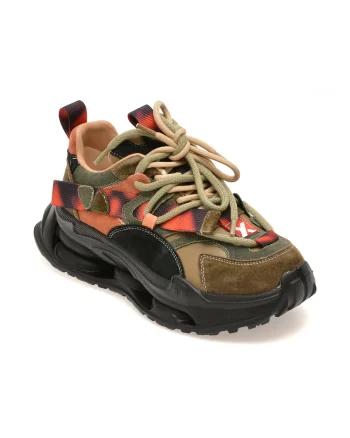 Pantofi sport GRYXX kaki, 36899, din piele naturala