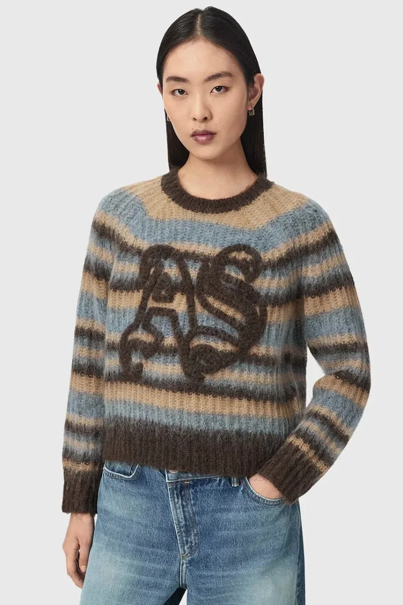 AllSaints  pulover pentru femei cu lână REGA AS