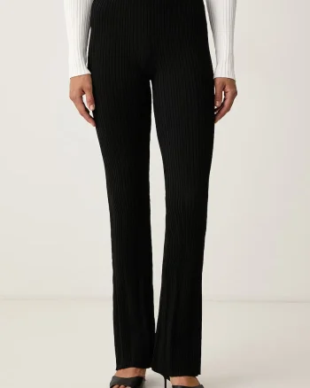 Marciano by Guess  pantaloni evazați bell-bottom pentru femei cu vâscoză LIMA