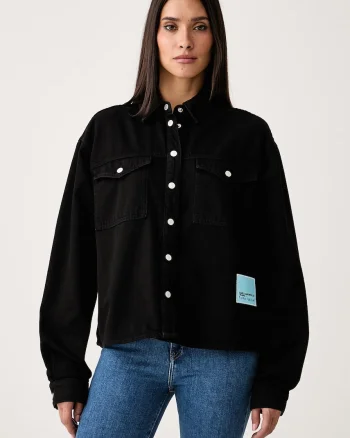 Karl Lagerfeld Jeans  cămașă de damă din denim x Pietro Terzini