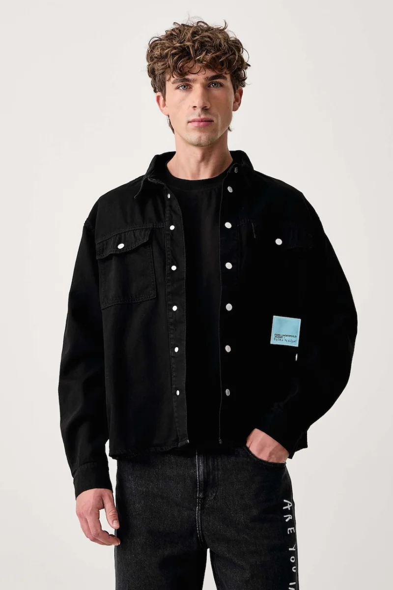 Karl Lagerfeld Jeans  cămașă pentru bărbați din bumbac x Pietro Terzini
