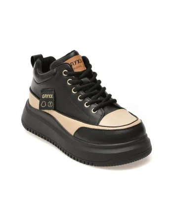 Pantofi sport GRYXX negri, 2379, din piele naturala